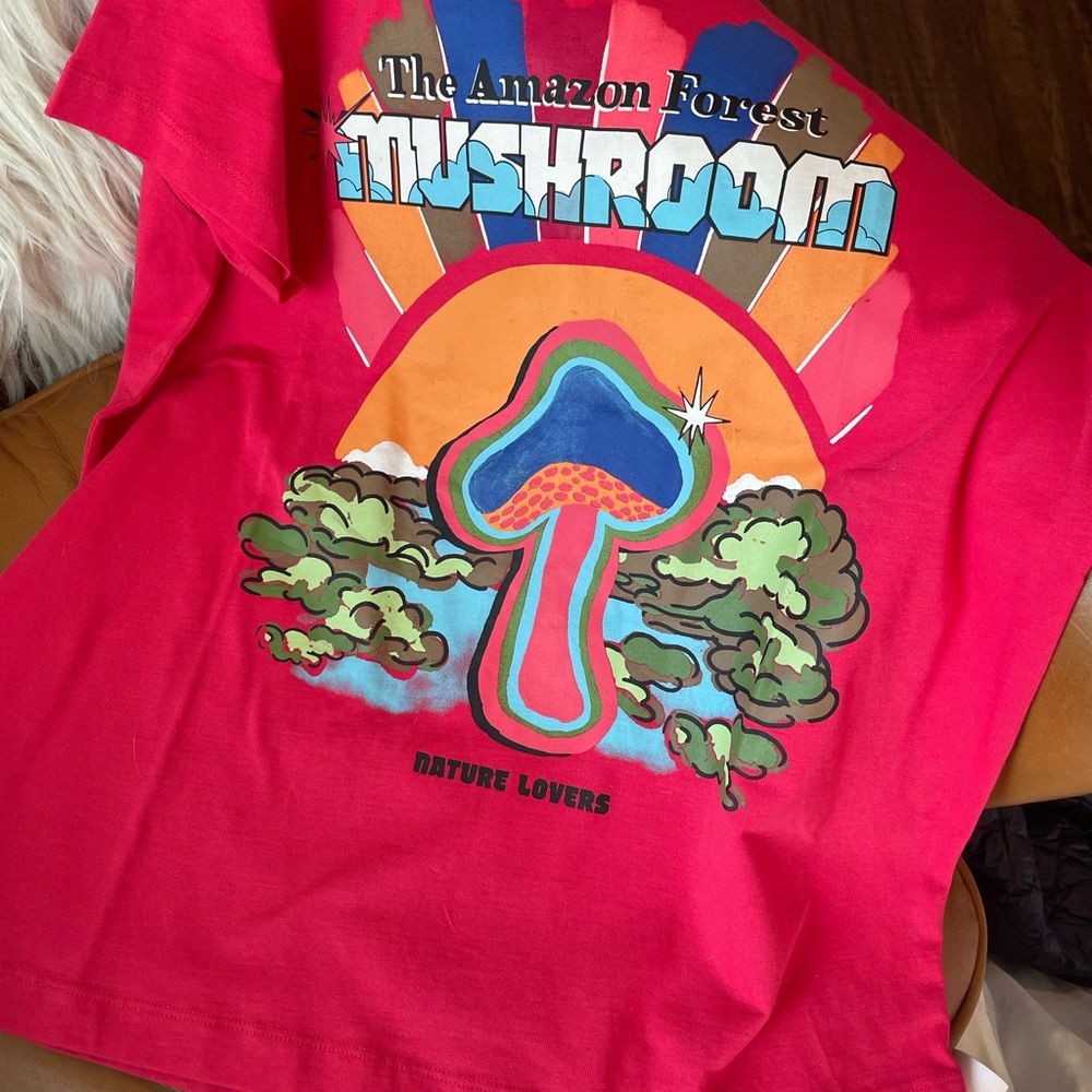 Farm rio mushrooms shirt large